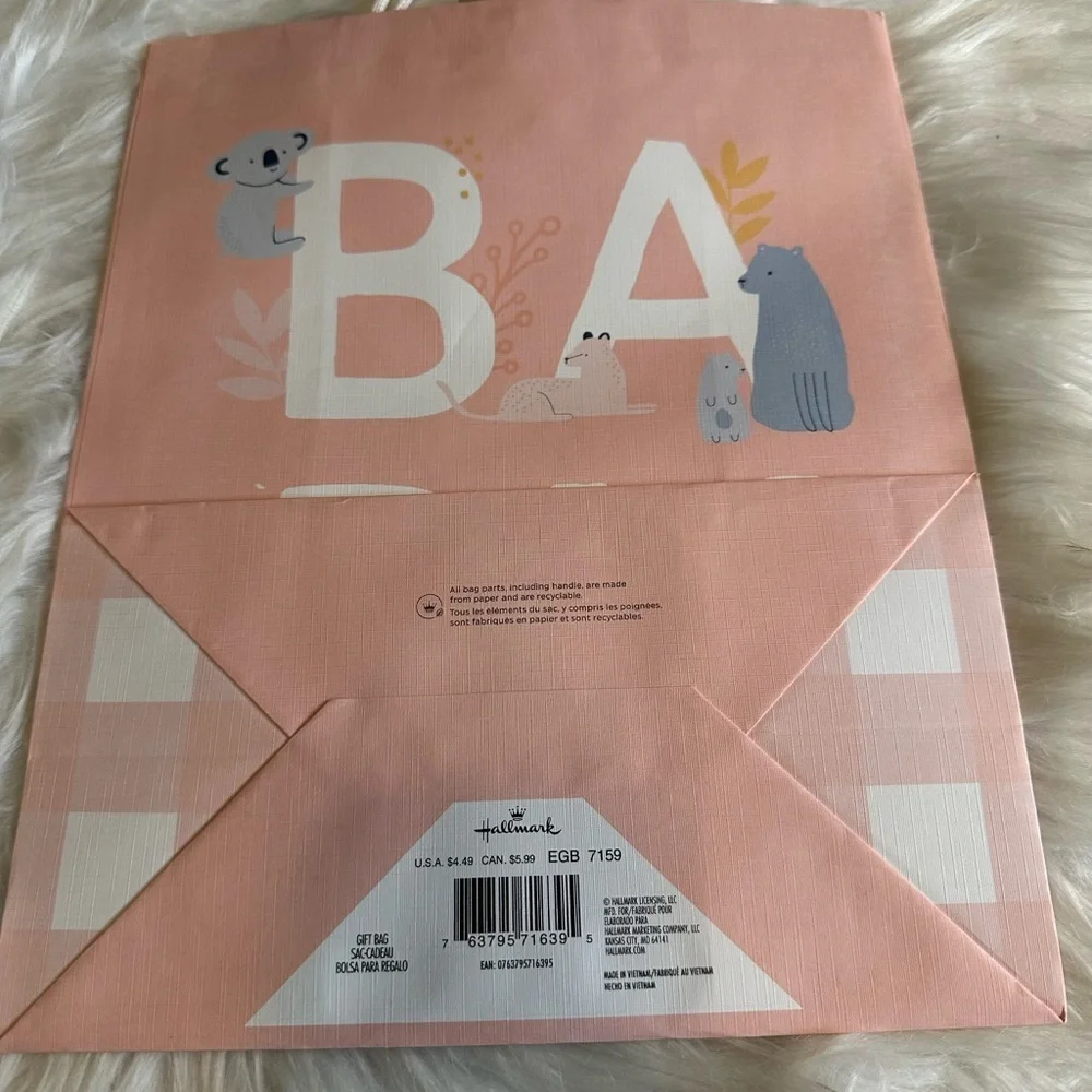 🩵5/$8 Cute Baby Gift Bag with Animal Design